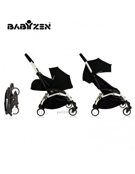 Babyzen Duo Yoyo+ Black Telaio Bianco