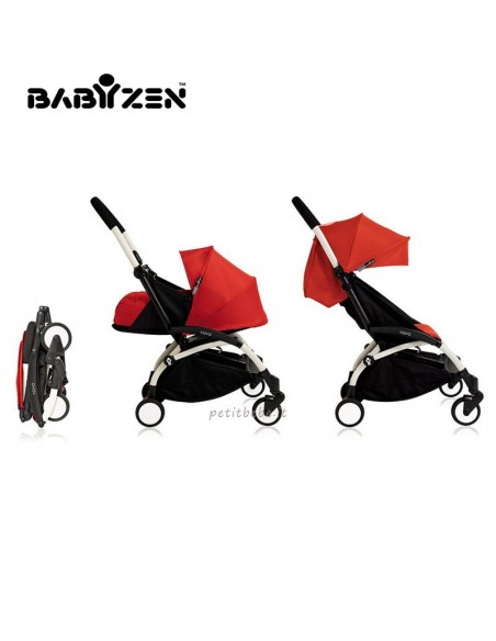 Babyzen Duo Yoyo+ Red Telaio Bianco