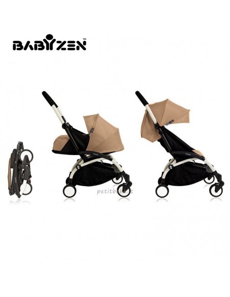 Babyzen Duo Yoyo+ Taupe Telaio Bianco