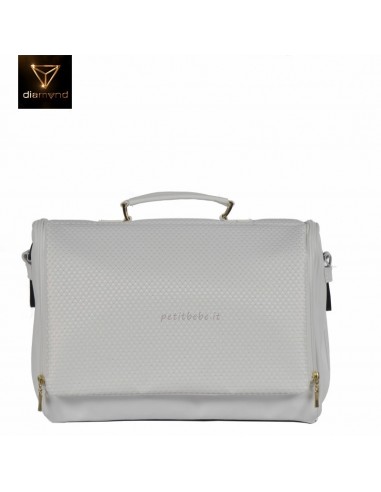 Junama Trio Diamond Individual Pelle Bianco con Telaio Oro Giallo 04