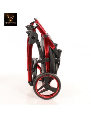 Junama Trio Diamond Individual Tessuto Nero e Telaio Rosso 01