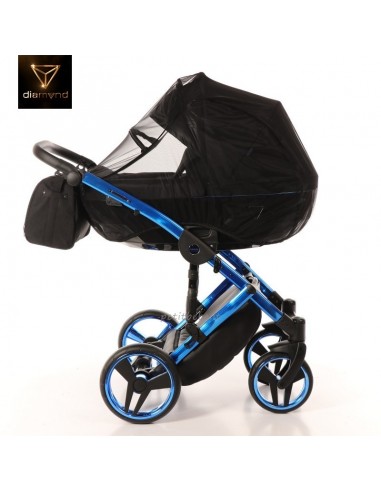 Junama Trio Diamond Individual Tessuto Nero e Telaio Blu 02