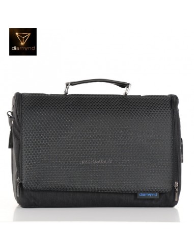 Junama Trio Diamond Individual Tessuto Nero e Telaio Blu 02