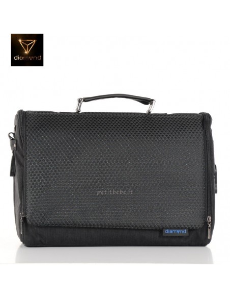 Junama Trio Diamond Individual Tessuto Nero e Telaio Blu 02