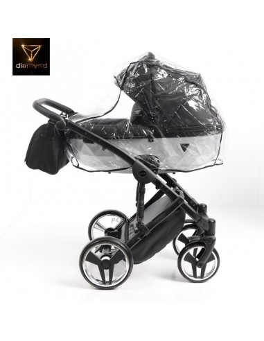 Junama Trio Diamond Mirror Satin Stoffa Nero e Bianco 01