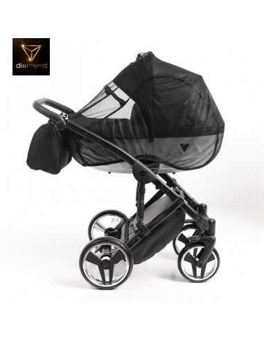 Junama Trio Diamond Mirror Satin Stoffa Nero e Bianco 01