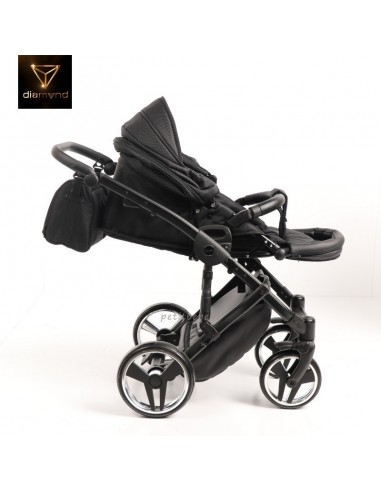 Junama Trio Diamond Mirror Satin Stoffa Nero e Bianco 01