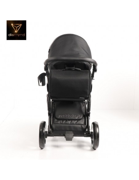 Junama Trio Diamond Mirror Satin Stoffa Nero e Bianco 01