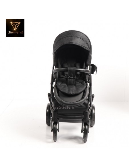 Junama Trio Diamond Mirror Satin Stoffa Nero e Bianco 01