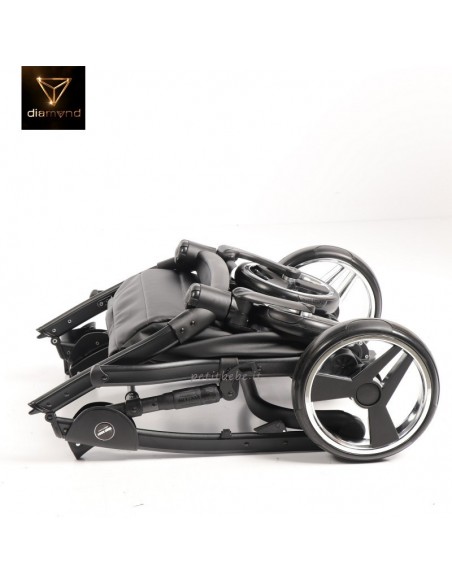 Junama Trio Diamond Mirror Satin Stoffa Nero e Bianco 01