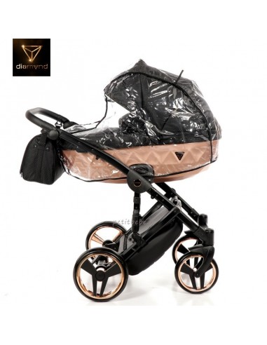 Junama Trio Diamond Mirror Satin Stoffa Nero e Champagne 02