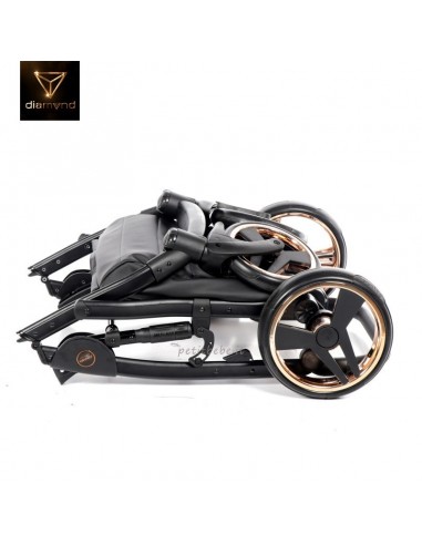 Junama Trio Diamond Mirror Satin Stoffa Nero e Champagne 02