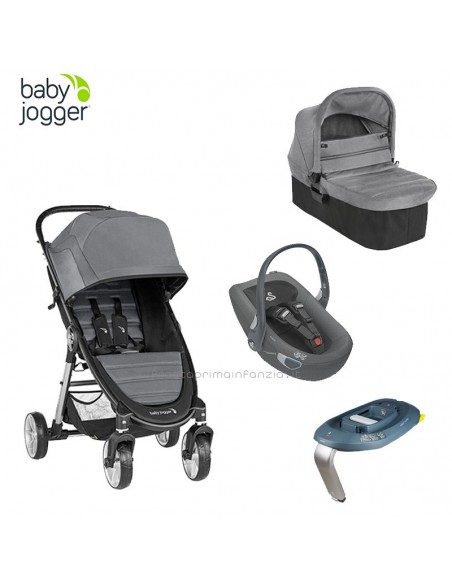 Baby Jogger Trio City MIni 2 con base isofix