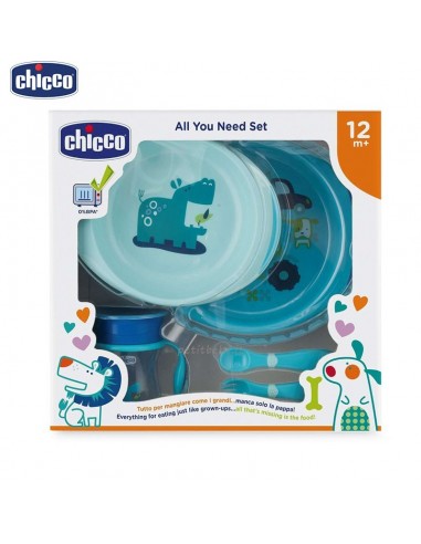 Chicco Set Pappa 12 mesi+ Azzurro