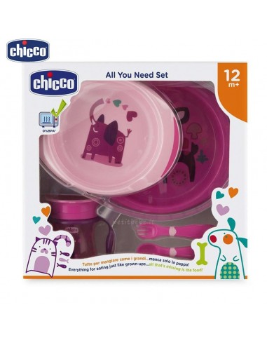 Chicco Set Pappa 12 mesi+ Rosa