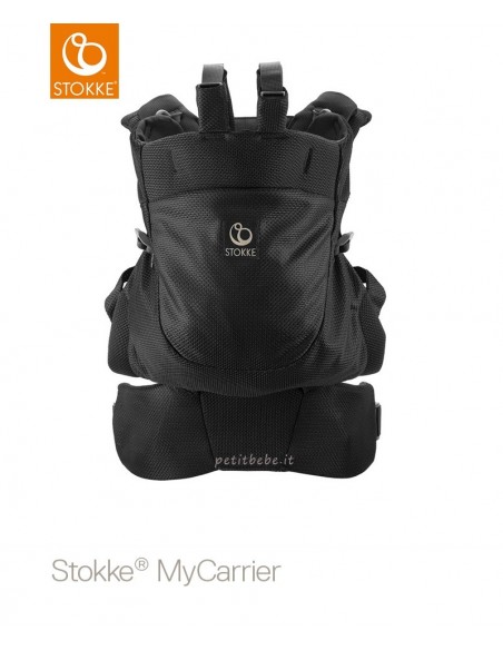 Stokke Marsupio My Carrier Front & Back Black Mesh